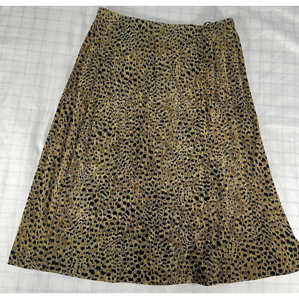 Vintage Outlander Womens Medium Skort Skirt Animal Leopard Print Built-in Shorts